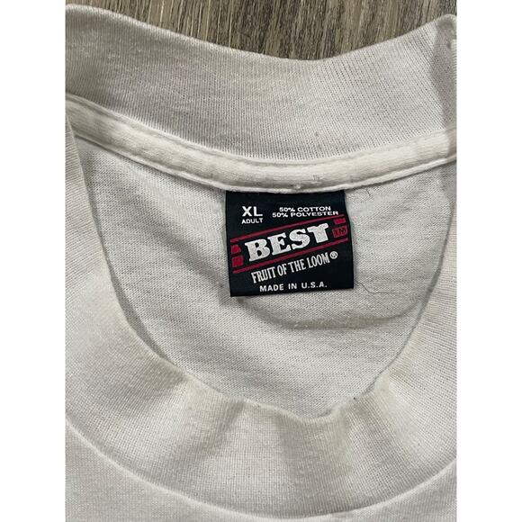 Vtg Carnival Cruise T-Shirt White Single Stitch Pocket Made USA Adult XL - Picture 4 of 5